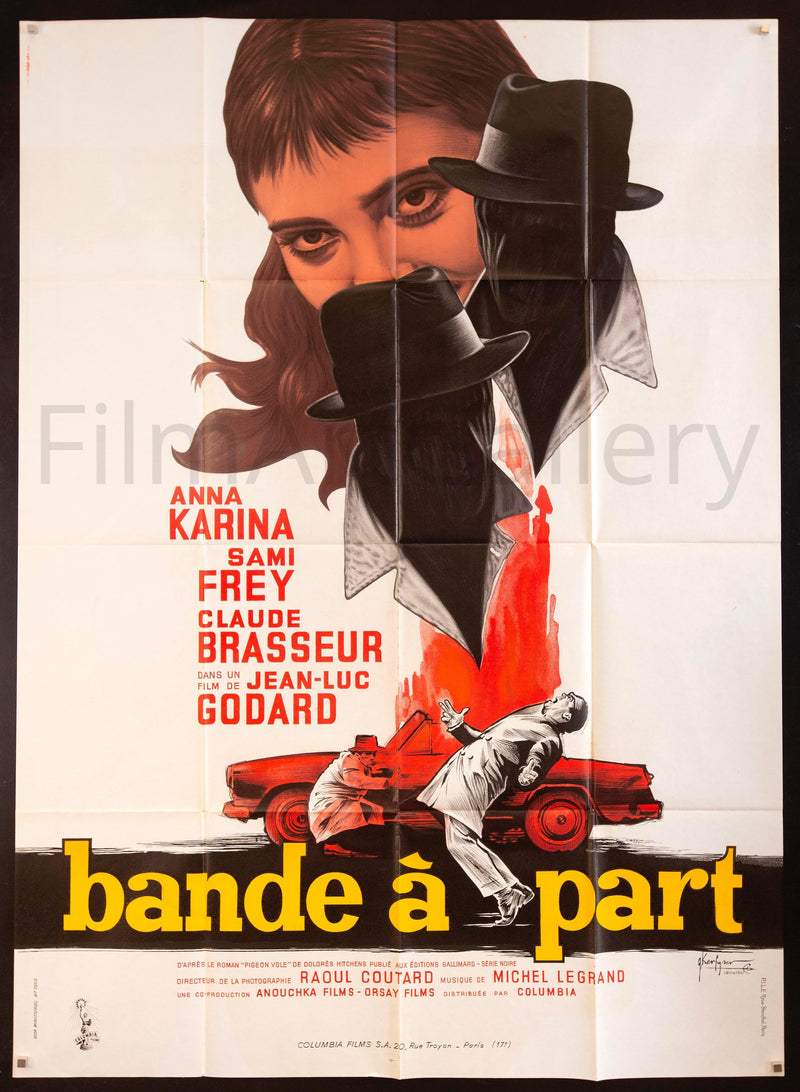 Band of Outsiders (Bande A Part) French 1 Panel (47x63) Original Vintage Movie Poster