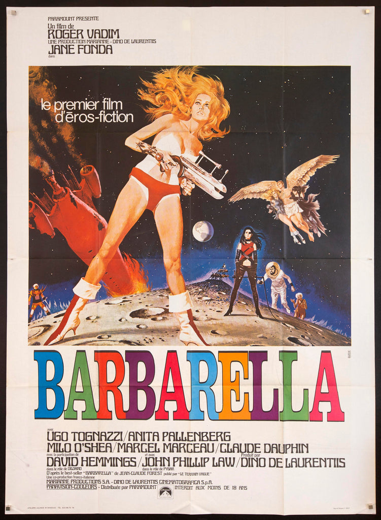 Barbarella French 1 Panel (47x63) Original Vintage Movie Poster