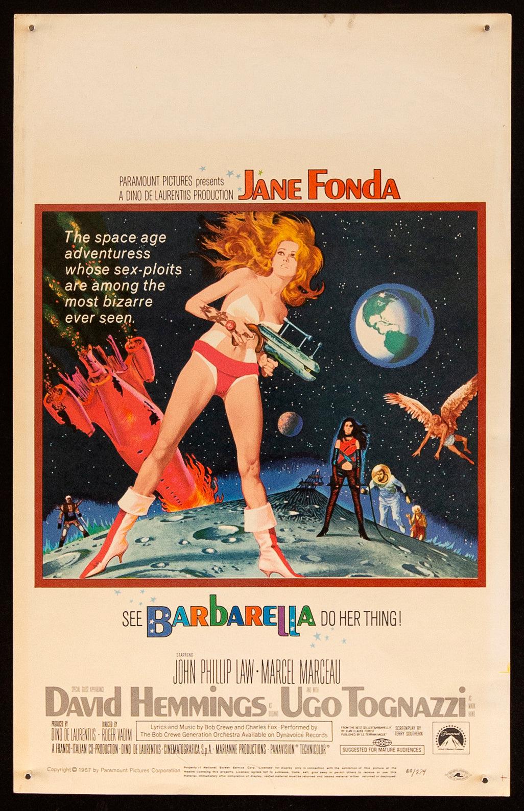 Barbarella Window Card (14x22) Original Vintage Movie Poster