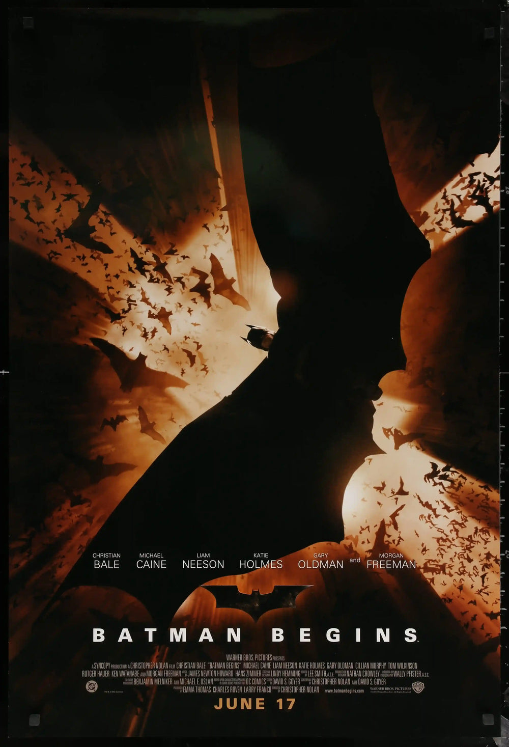 Batman Begins Original Vintage Movie Poster