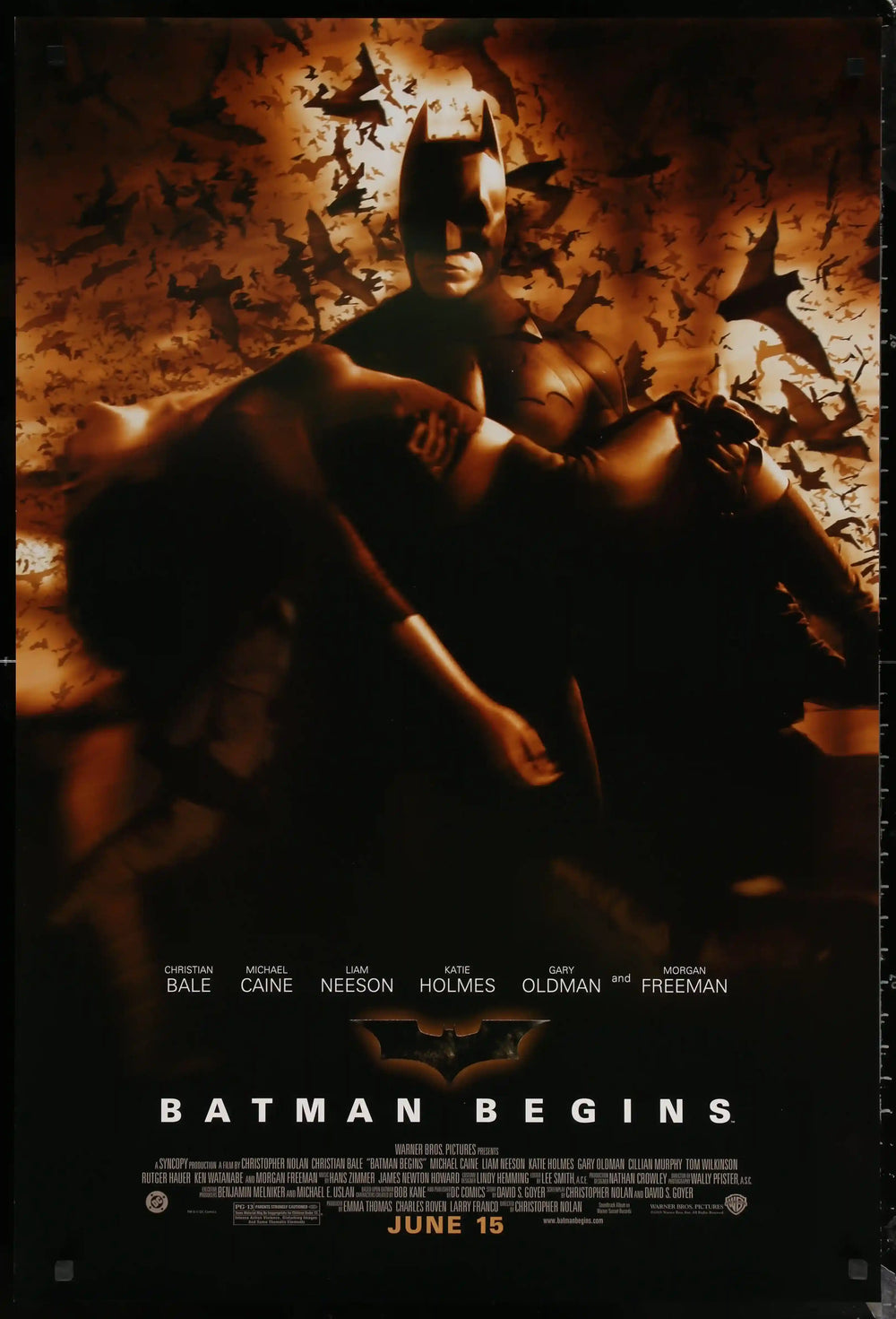Batman Begins Original Vintage Movie Poster