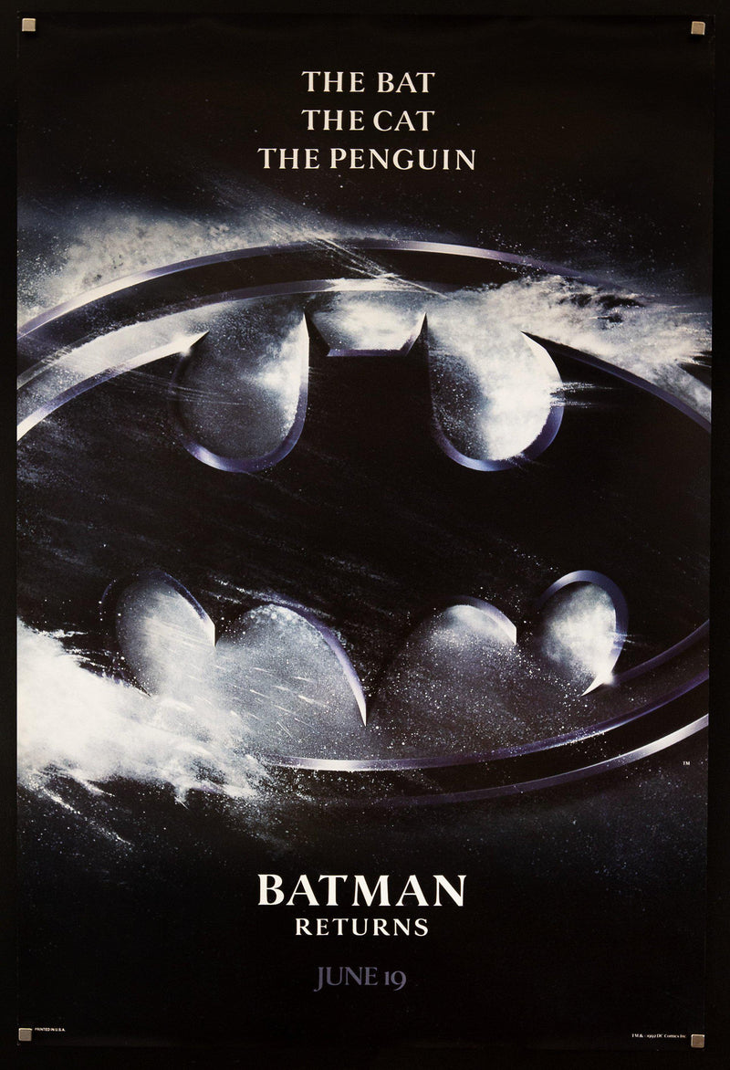 Batman Returns 1 Sheet (27x41) Original Vintage Movie Poster