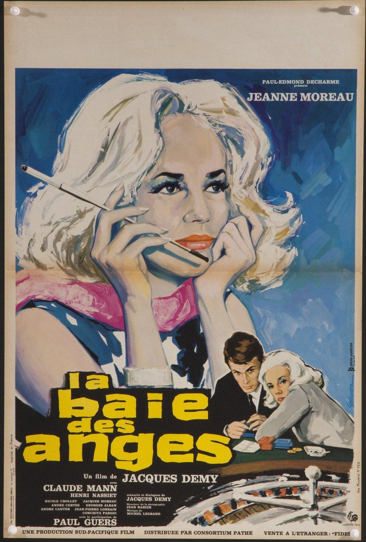 Bay of Angels (La Baie Des Anges) Original Vintage Movie Poster