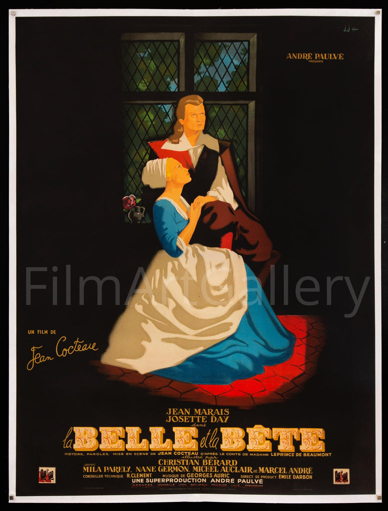 Beauty and the Beast (La Belle et La Bete) Original Vintage Movie Poster