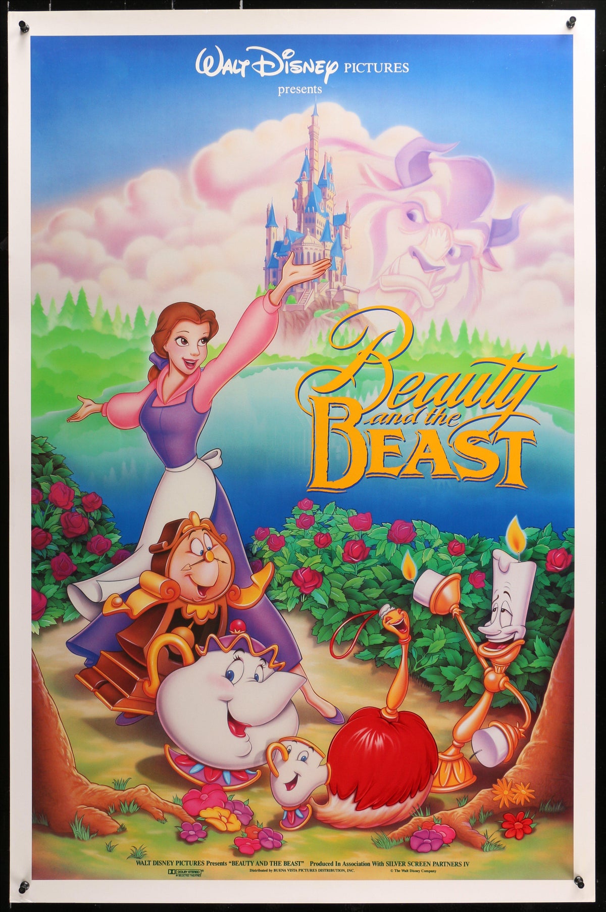 Beauty and the Beast 1 Sheet (27x41) Original Vintage Movie Poster
