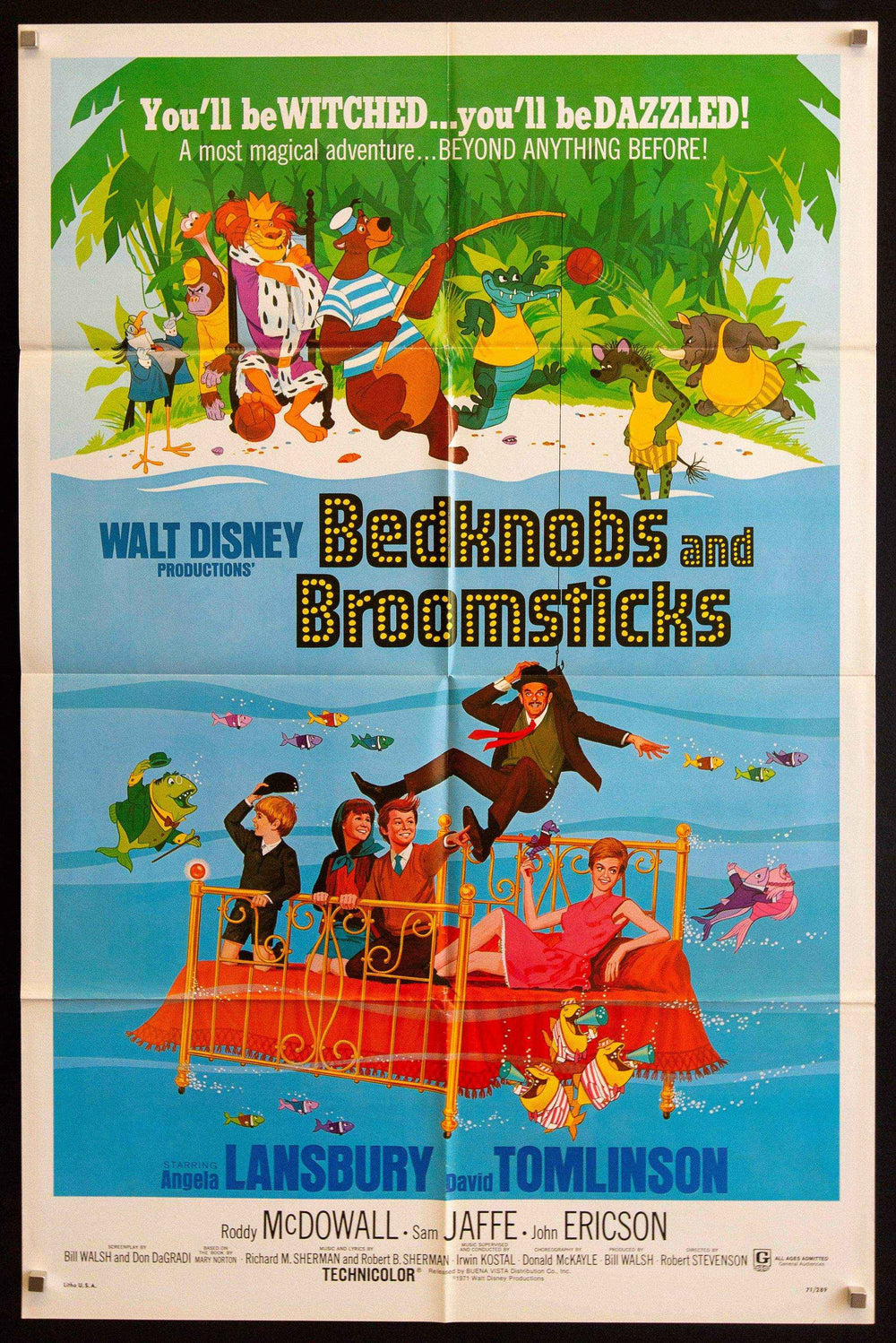 Bedknobs and Broomsticks Original Vintage Movie Poster