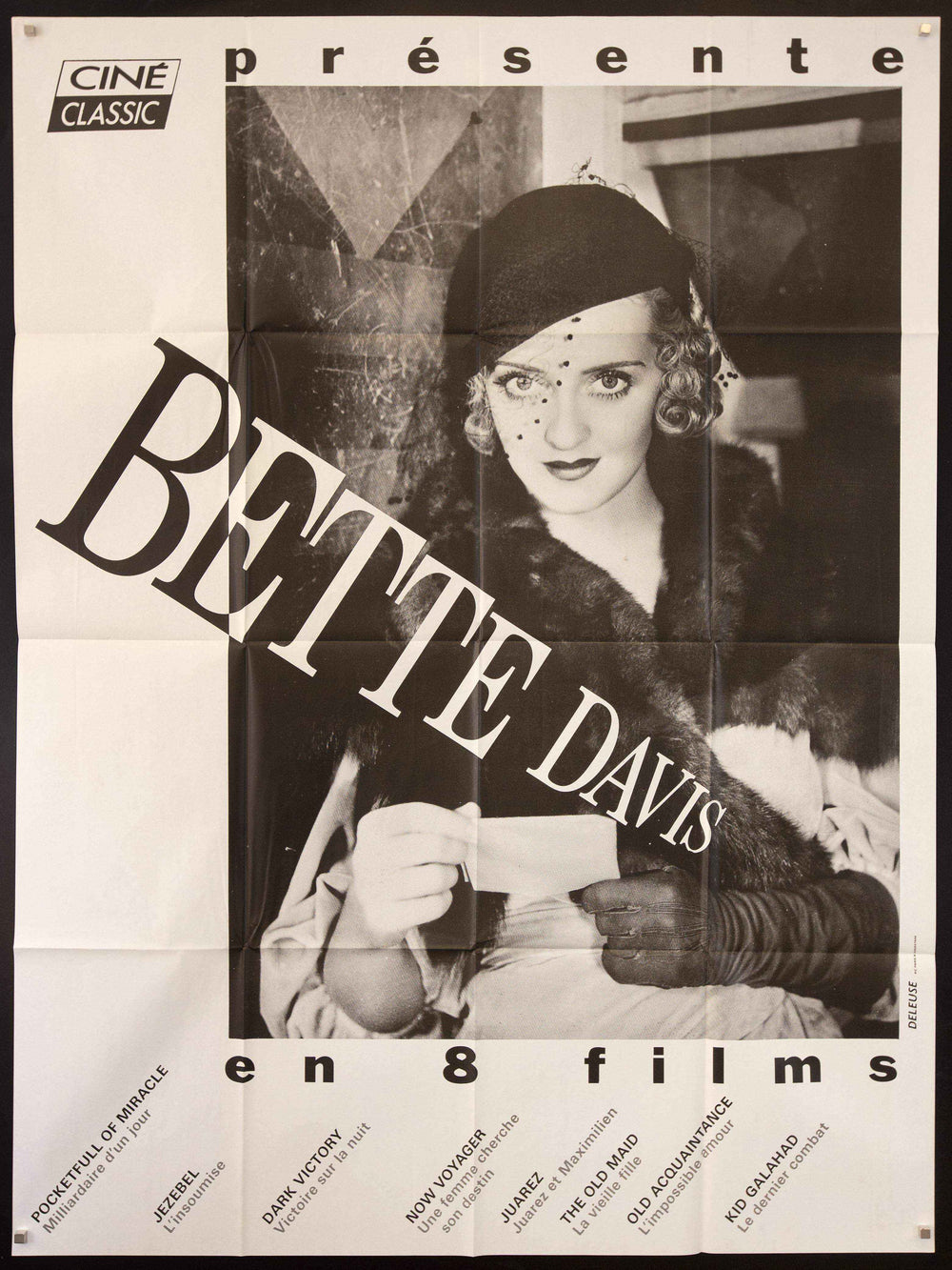 Bette Davis in 8 Films Original Vintage Movie Poster