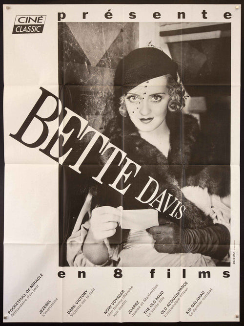 Bette Davis in 8 Films Original Vintage Movie Poster