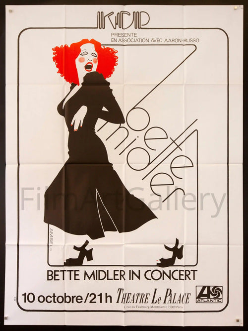 Bette Midler in Concert Original Vintage Movie Poster
