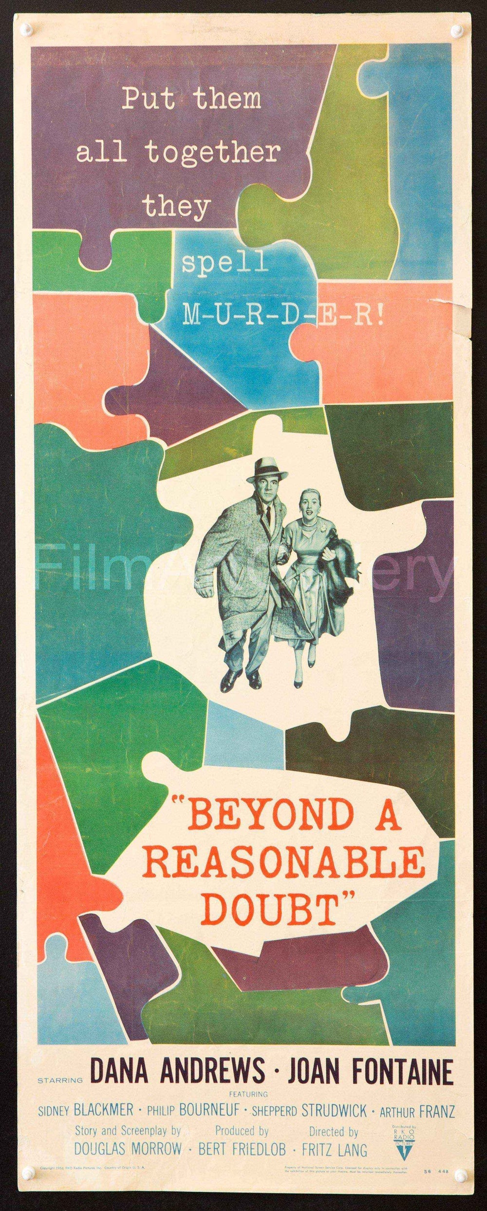 Beyond a Reasonable Doubt Original Vintage Movie Poster