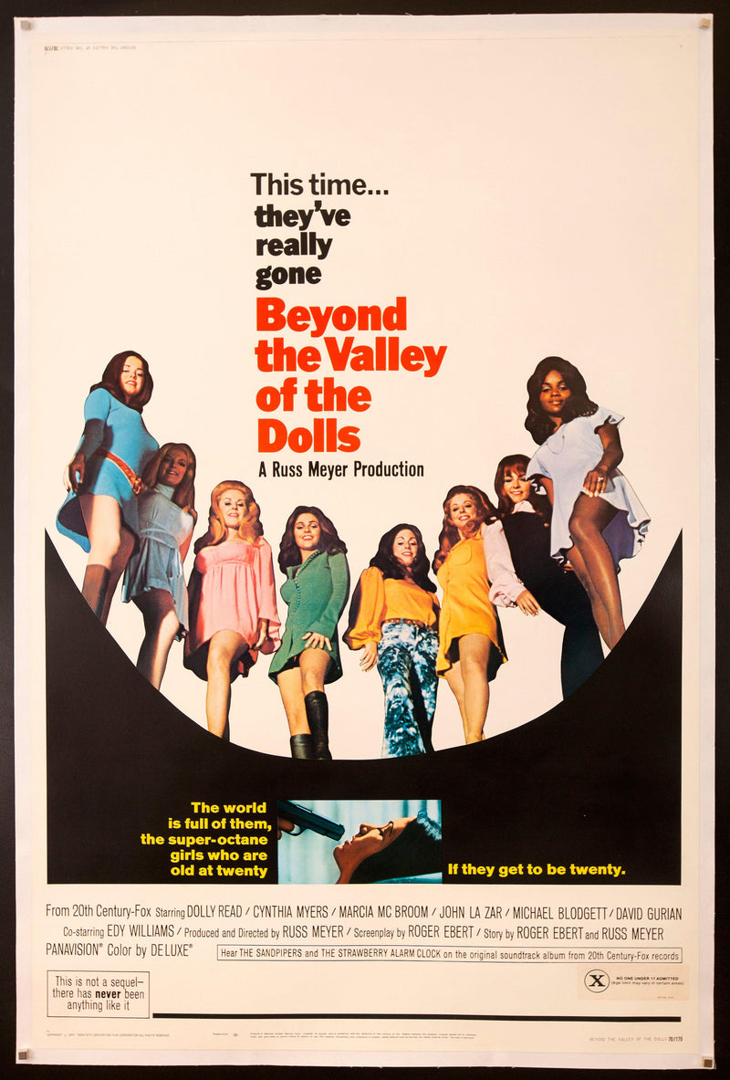 Beyond the Valley of the Dolls 40x60 Original Vintage Movie Poster