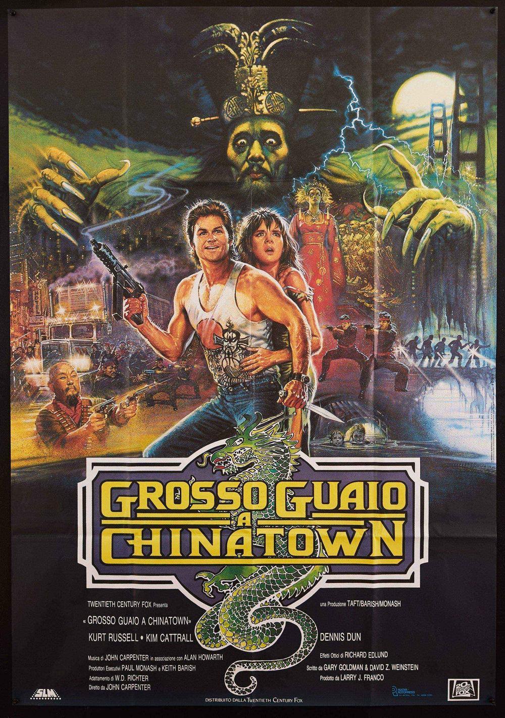 Big Trouble In Little China Original Vintage Movie Poster