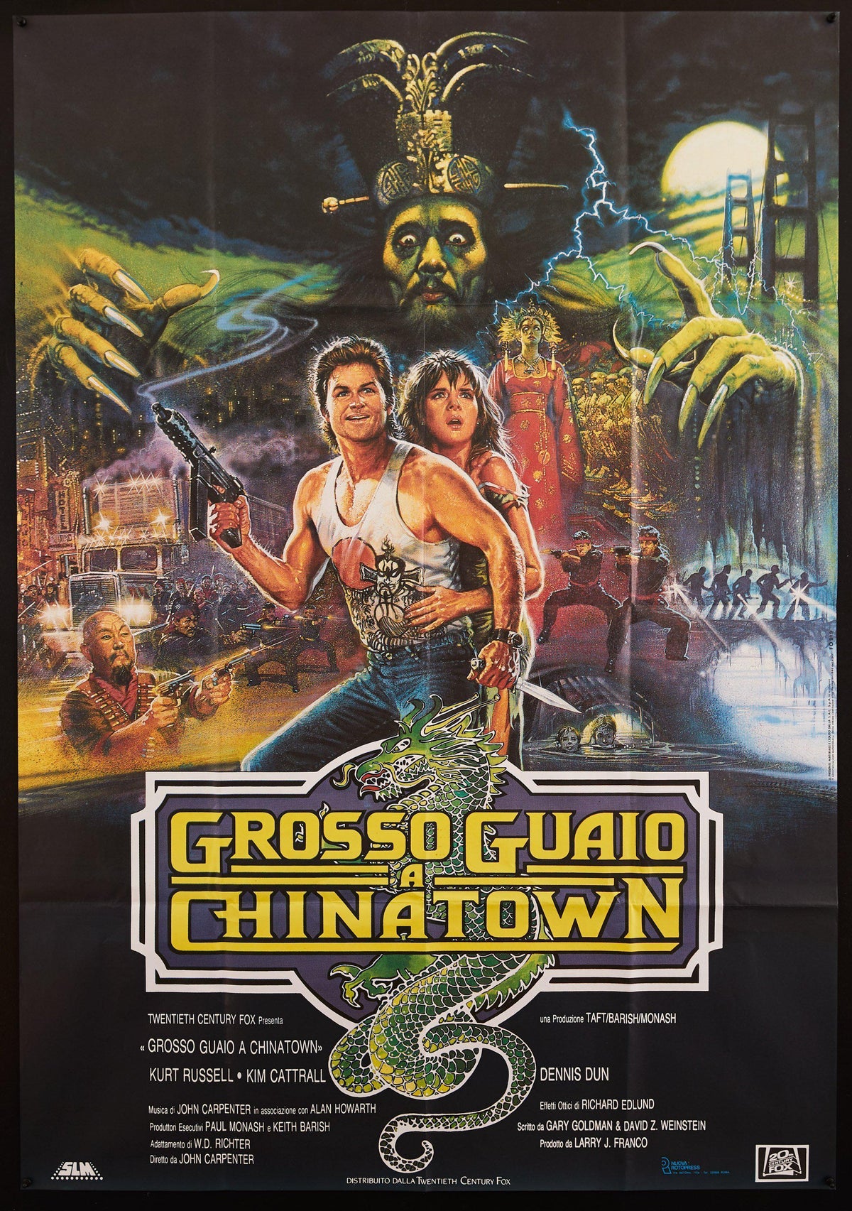 Big Trouble In Little China Original Vintage Movie Poster