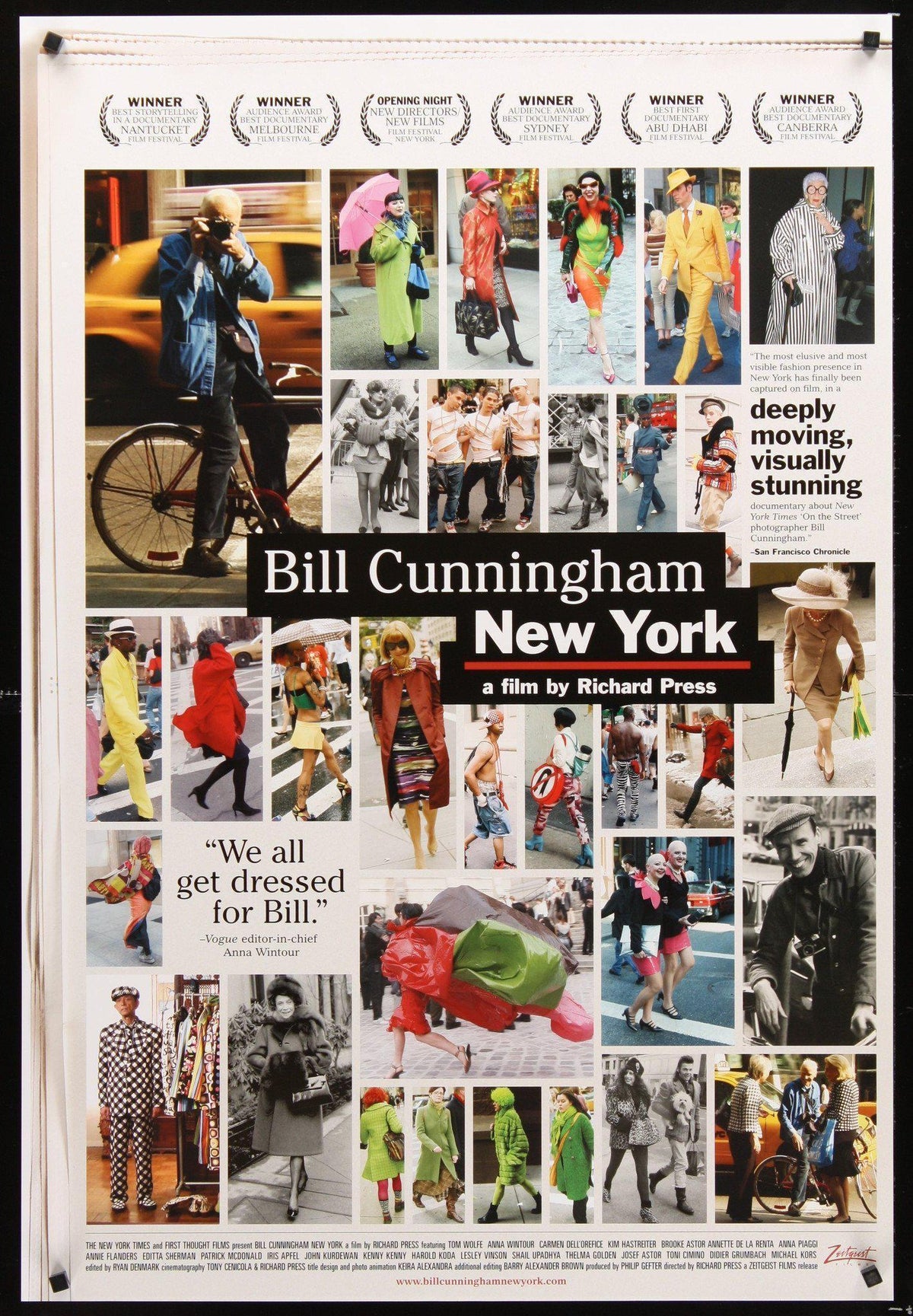 Bill Cunningham New York 1 Sheet (27x41) Original Vintage Movie Poster