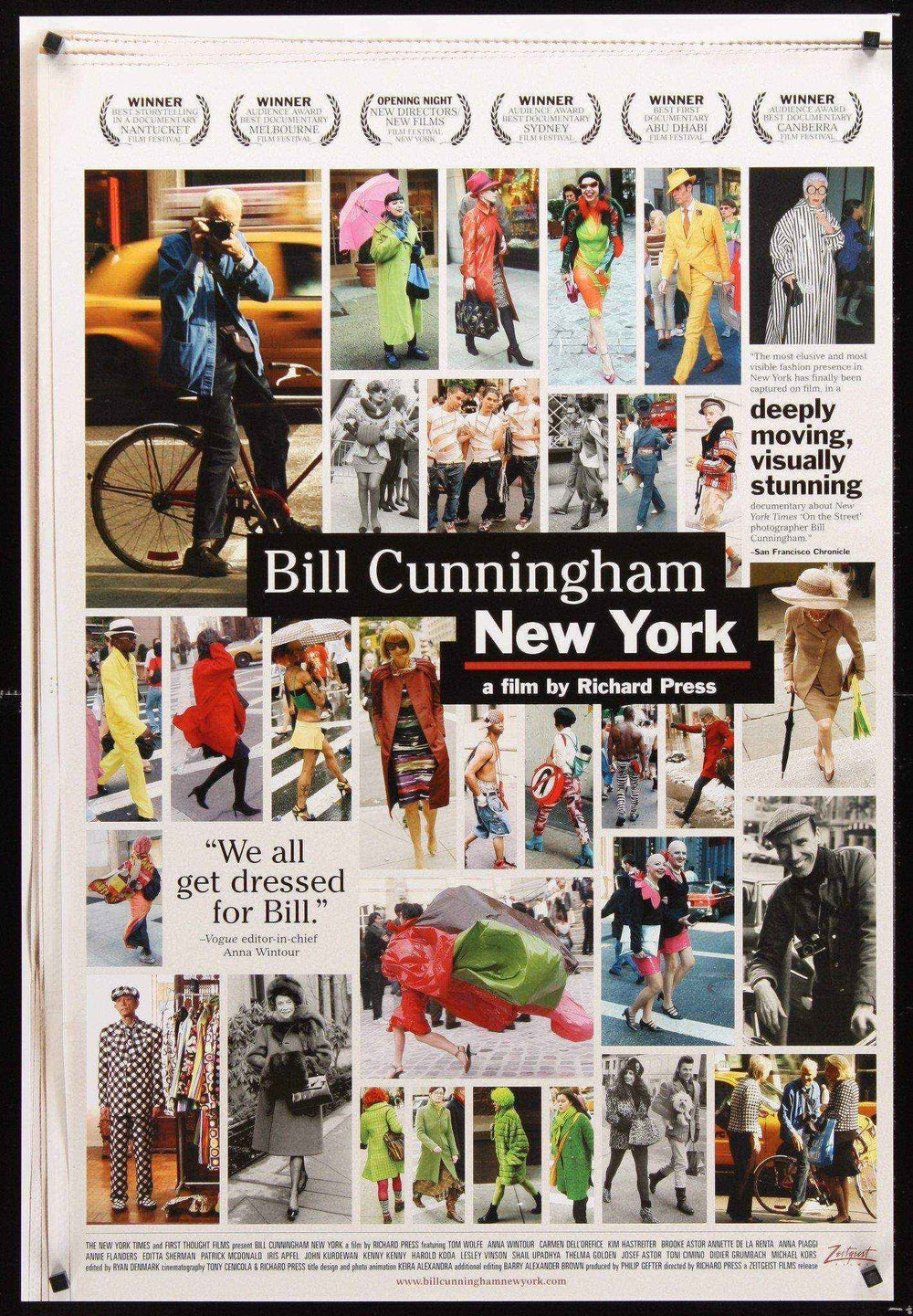 Bill Cunningham New York Original Vintage Movie Poster