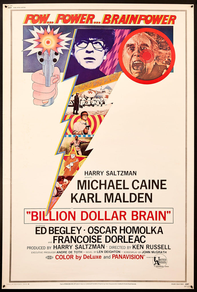 Billion Dollar Brain Original Vintage Movie Poster