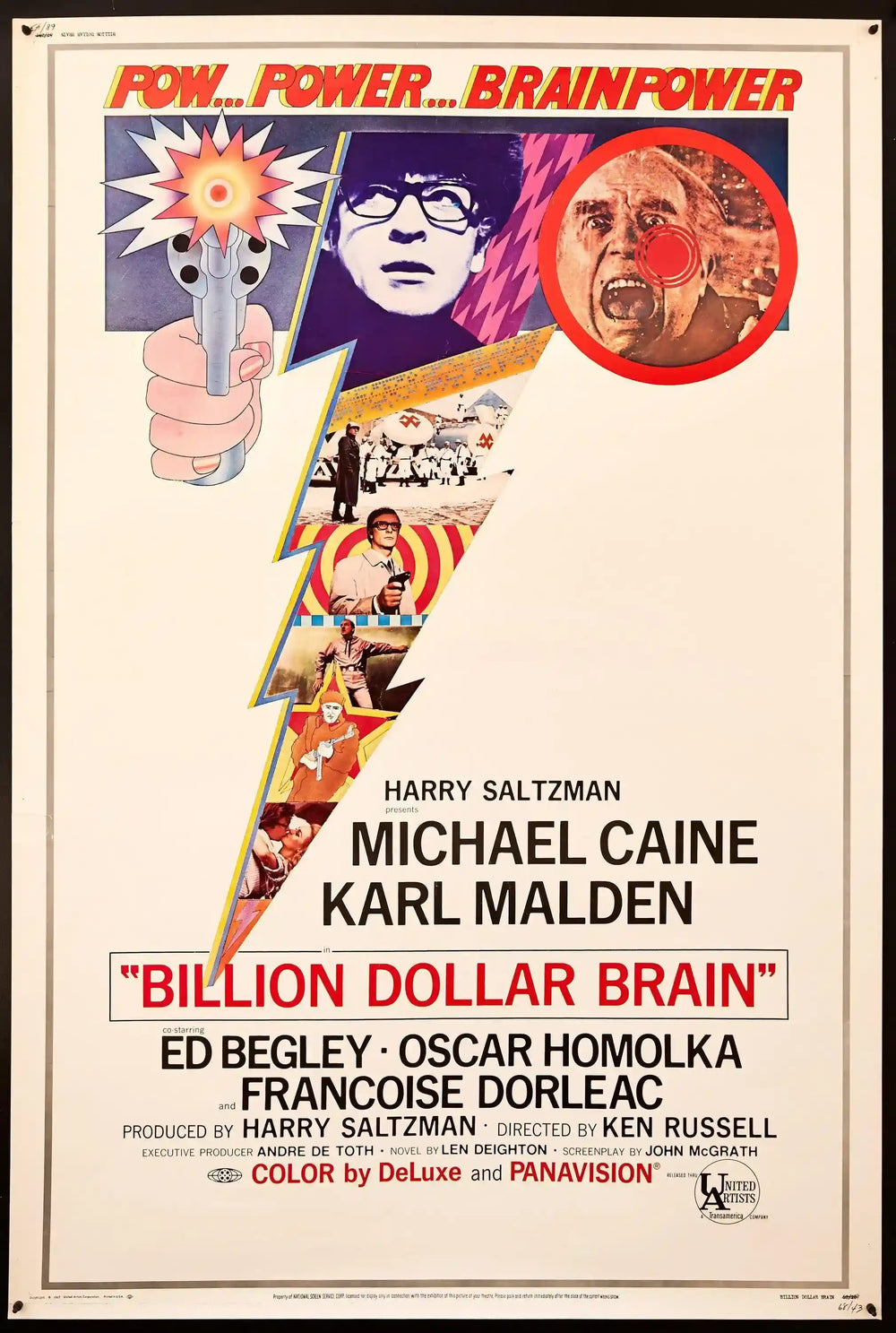 Billion Dollar Brain Original Vintage Movie Poster
