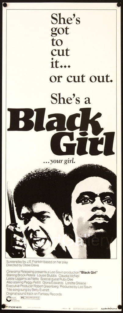 Black Girl Original Vintage Movie Poster