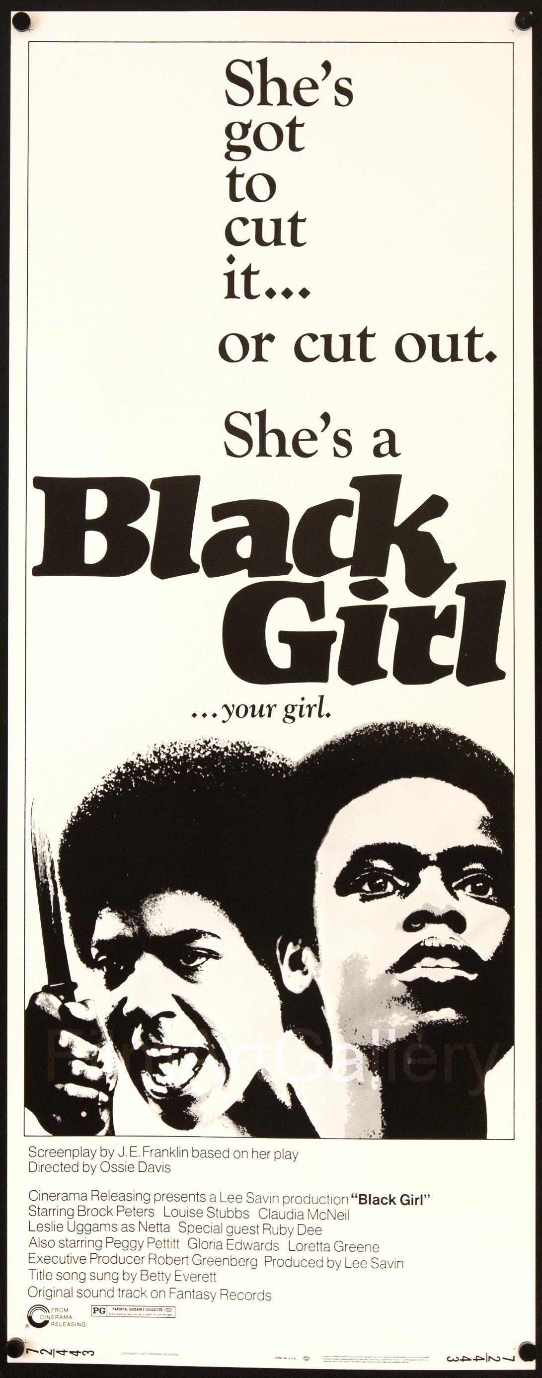 Black Girl Original Vintage Movie Poster