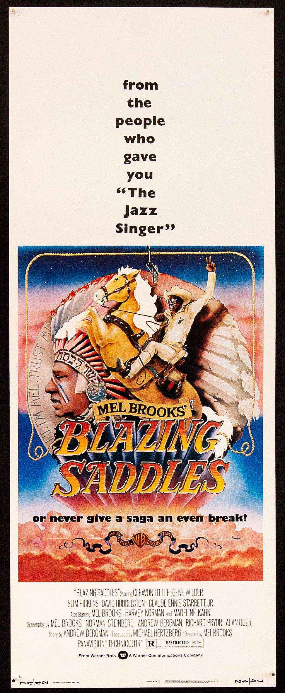 blazing saddles poster original