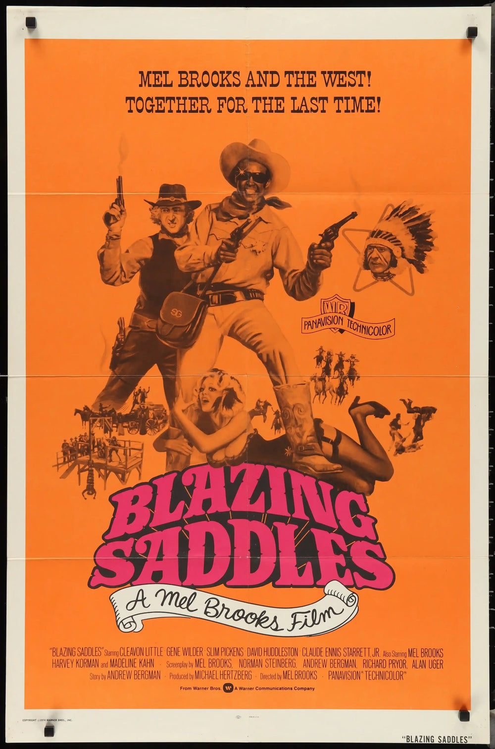 Blazing Saddles Original Vintage Movie Poster