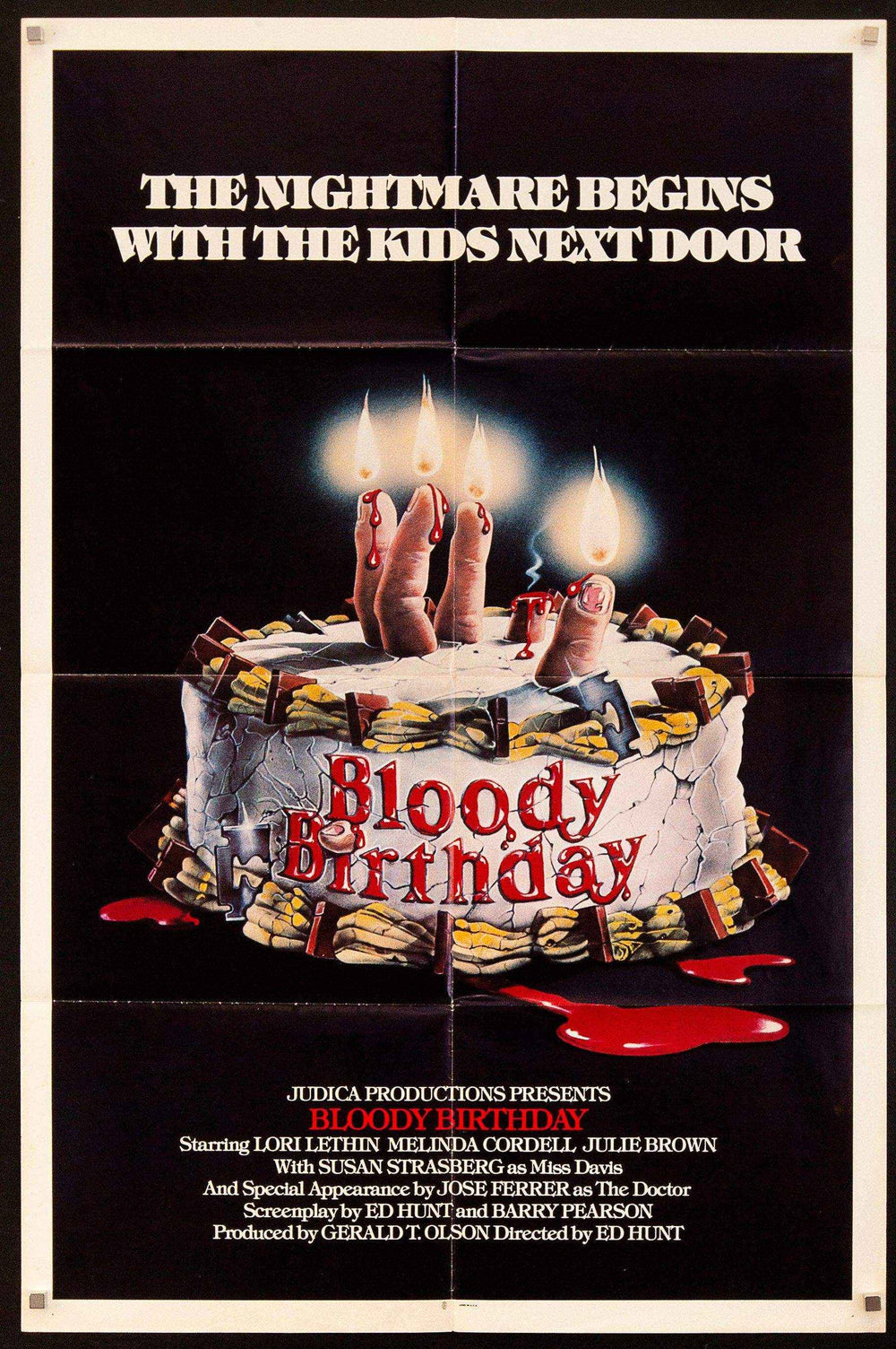 Bloody Birthday Original Vintage Movie Poster
