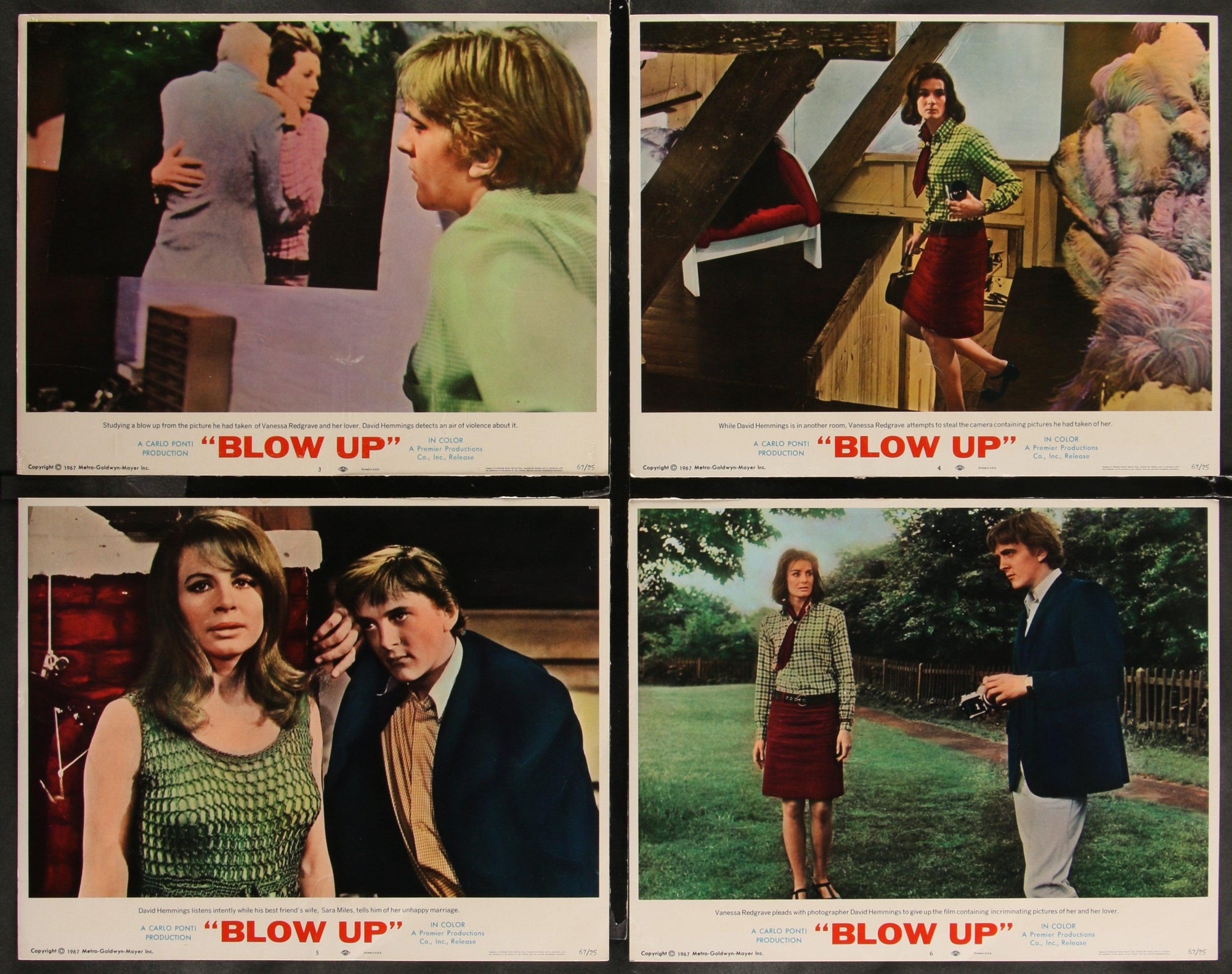 Blow Up Lobby Card Set (8-11x14) Original Vintage Movie Poster