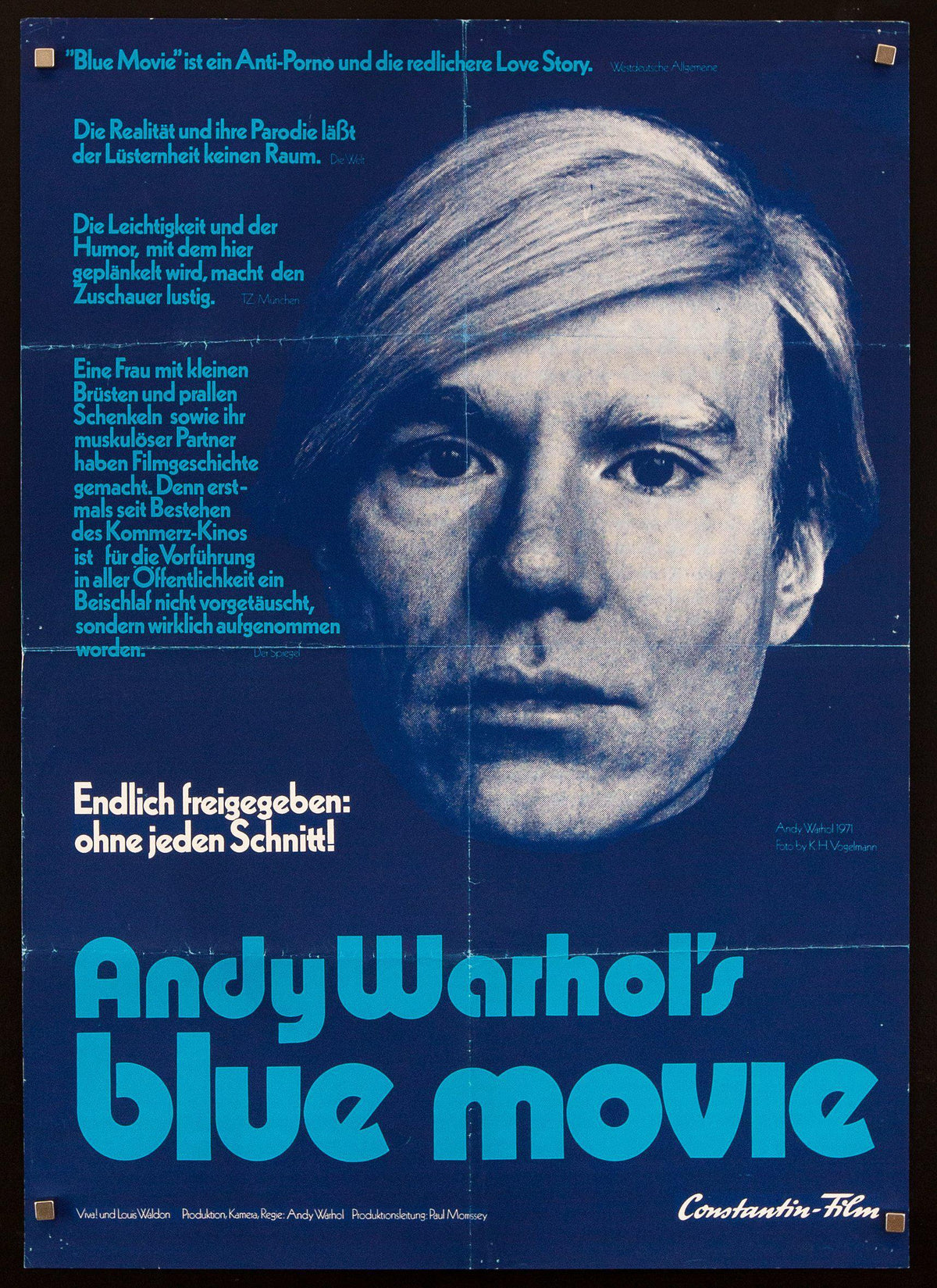 Blue Movie Original Vintage Movie Poster