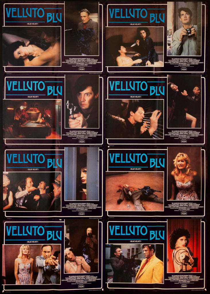 Blue Velvet Italian Photobusta (18x26) Original Vintage Movie Poster