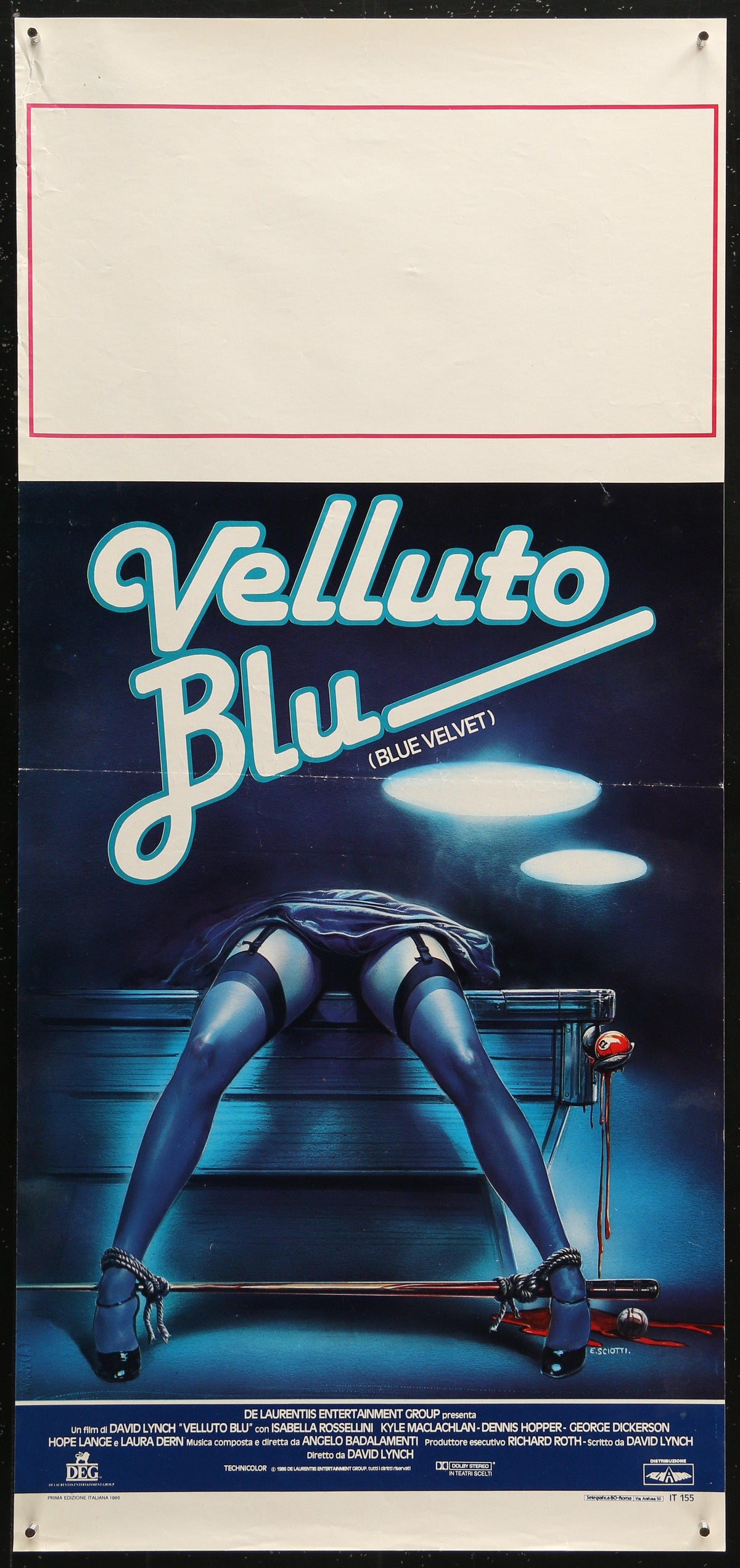Blue Velvet Original Vintage Movie Poster