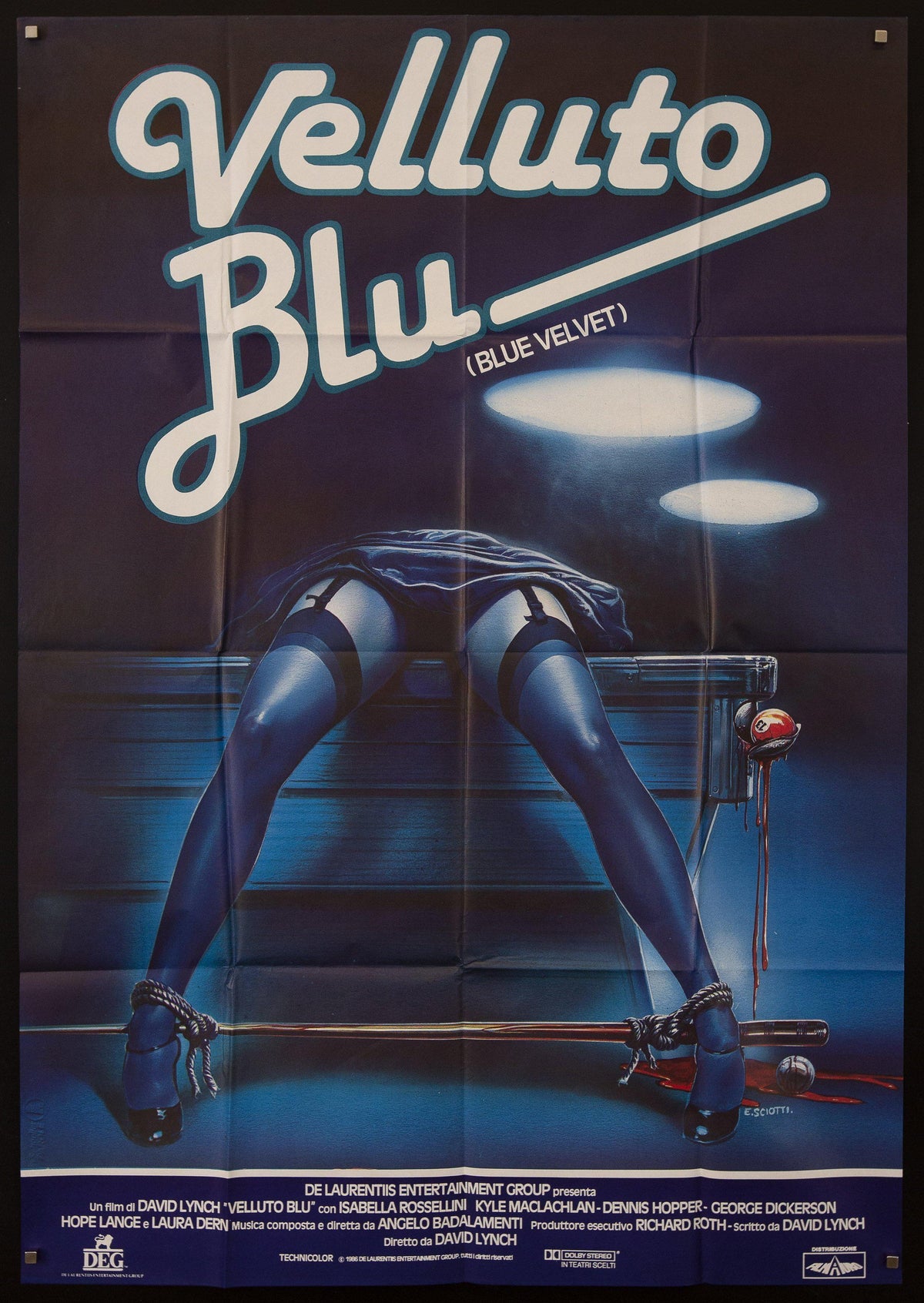 Blue Velvet Original Vintage Movie Poster