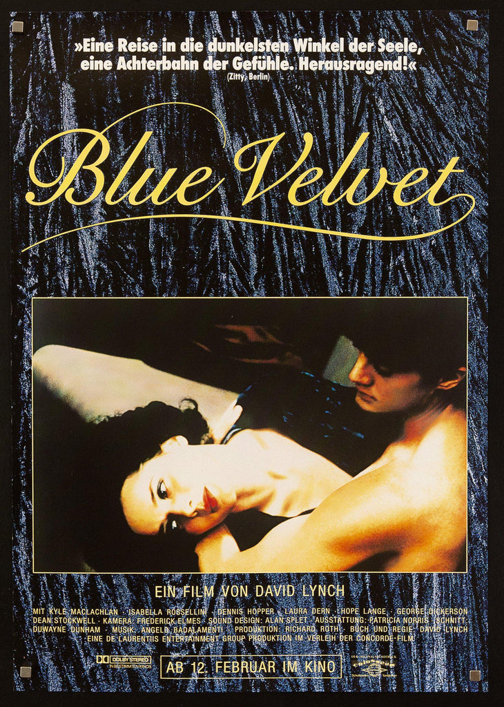 Blue Velvet Original Vintage Movie Poster