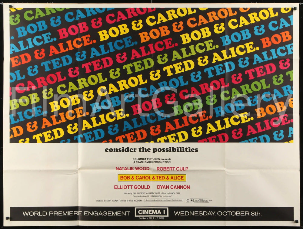 Bob &amp; Carol &amp; Ted &amp; Alice Original Vintage Movie Poster
