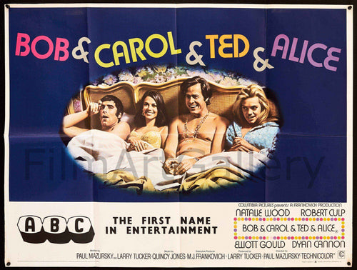 Bob and Carol and Ted and Alice Original Vintage Movie Poster