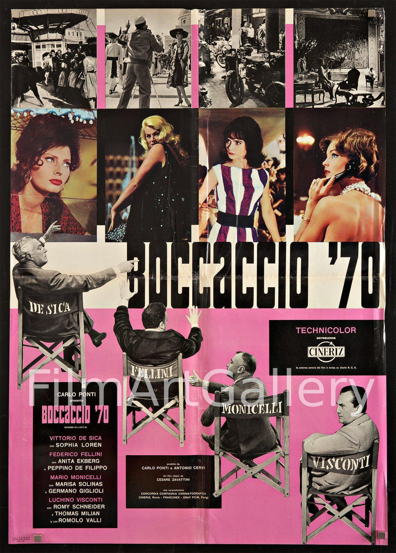 Boccaccio 70 1 Sheet (27x41) Original Vintage Movie Poster