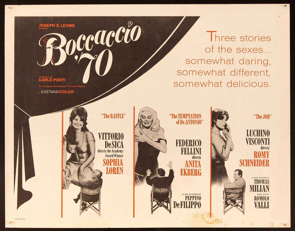 Boccaccio 70 Original Vintage Movie Poster