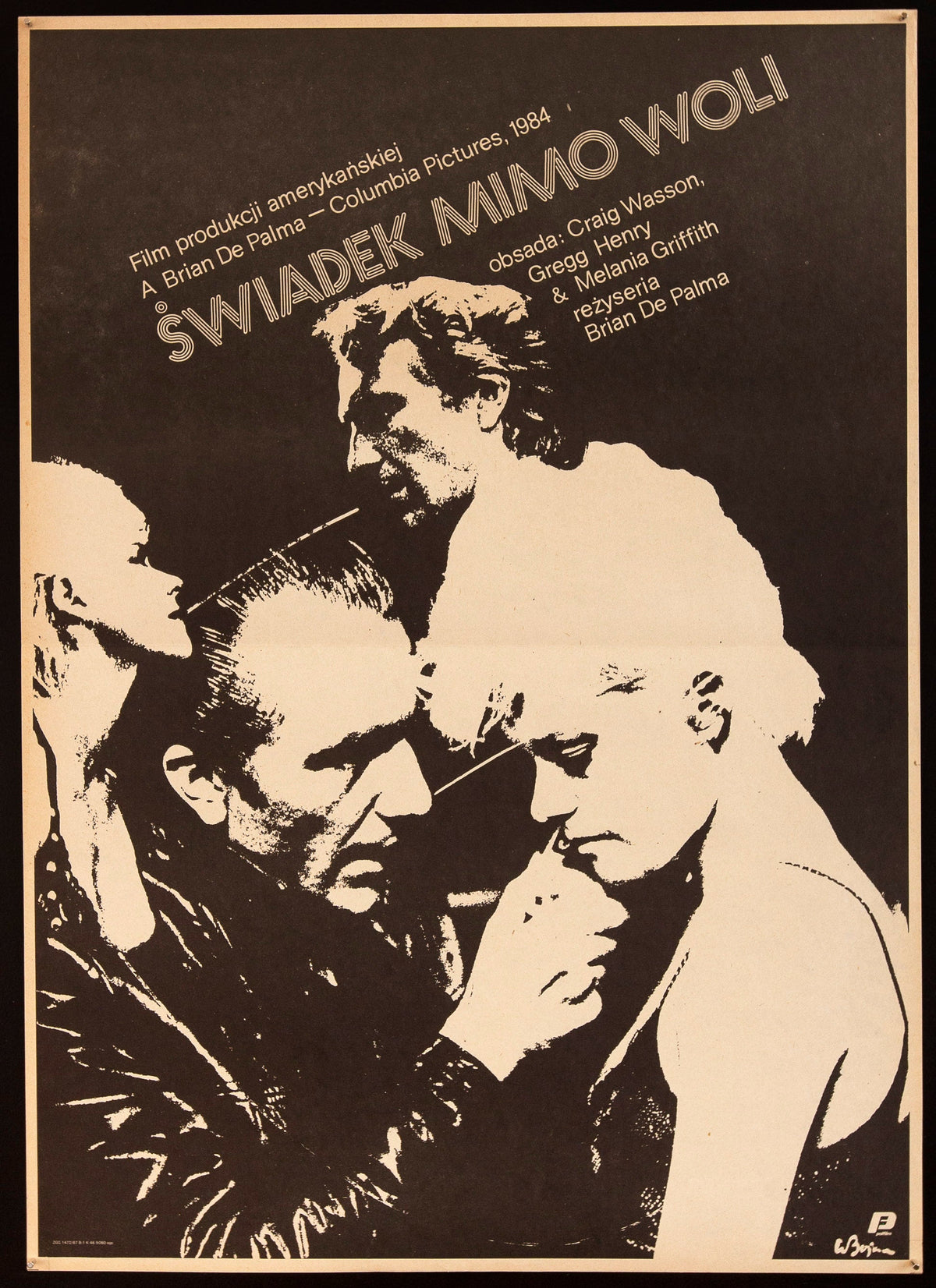 Body Double Original Vintage Movie Poster