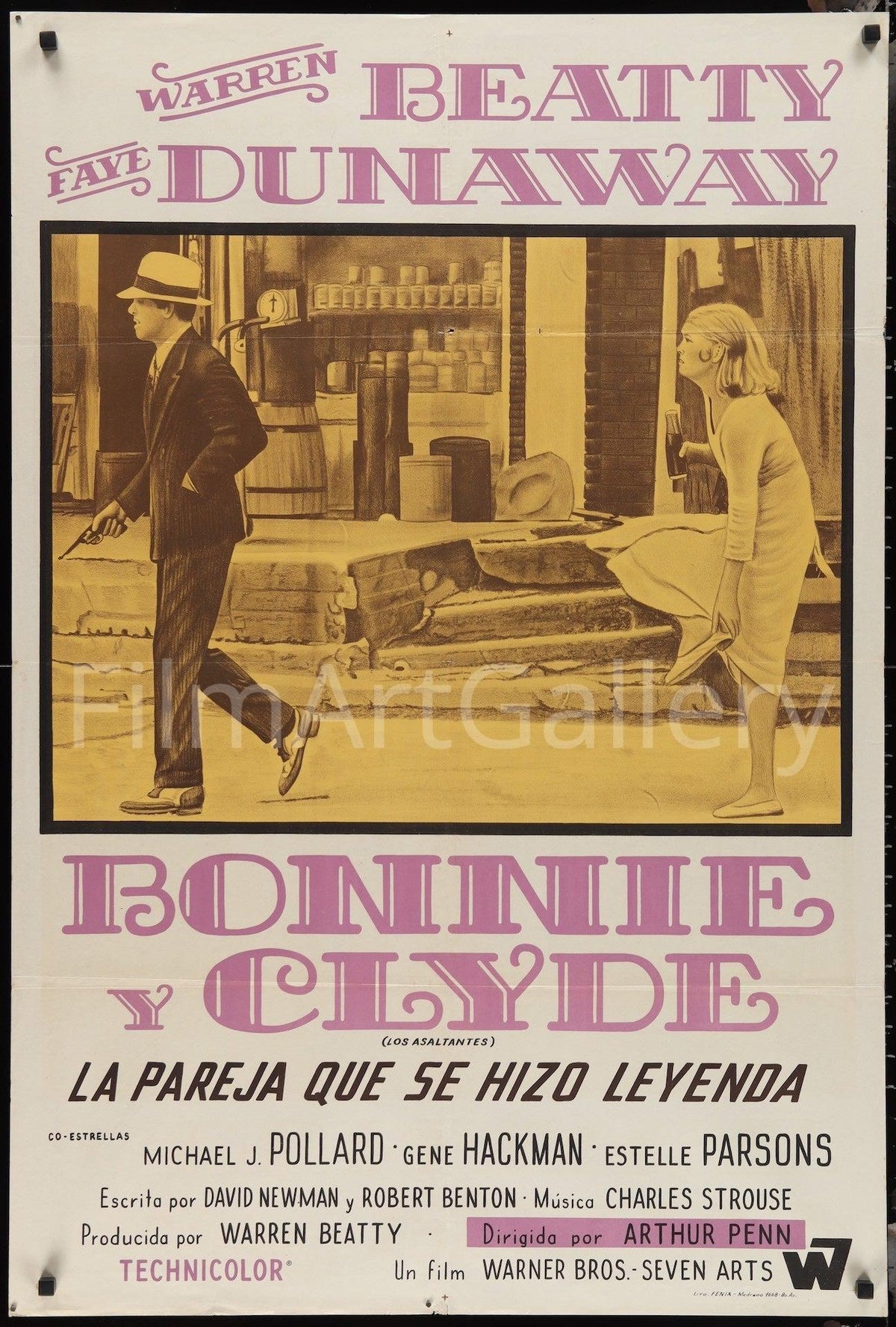 Bonnie and Clyde Original Vintage Movie Poster