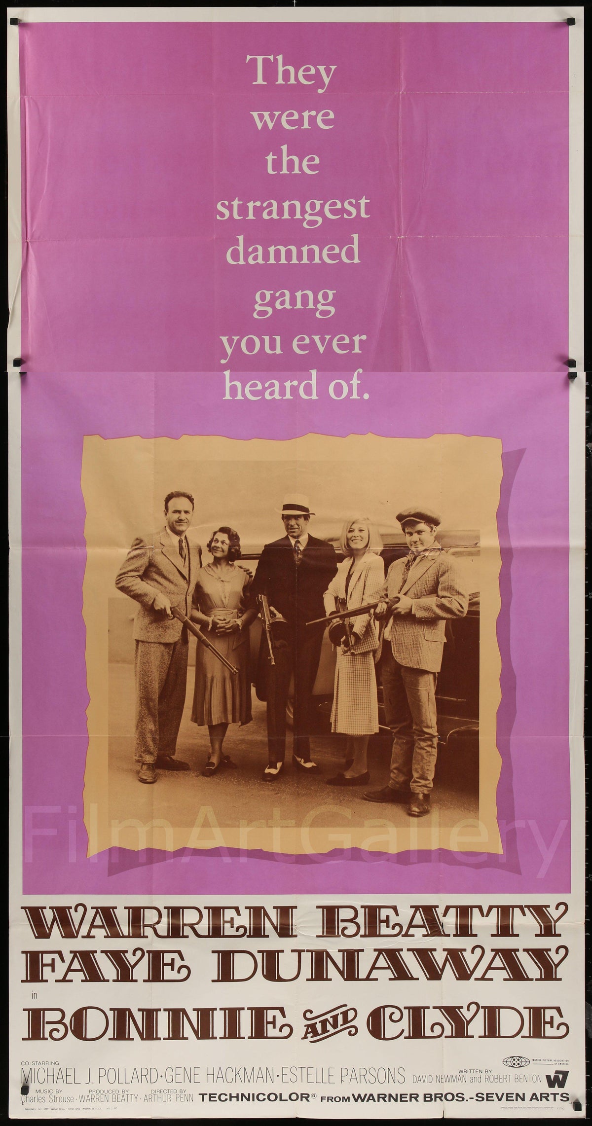Bonnie and Clyde Original Vintage Movie Poster