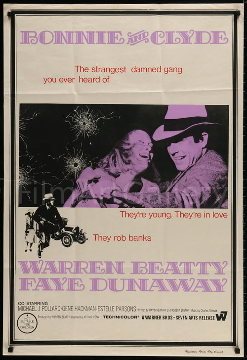 Bonnie and Clyde Original Vintage Movie Poster