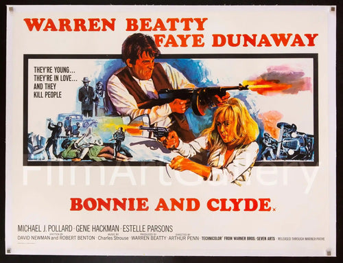 Bonnie and Clyde Original Vintage Movie Poster