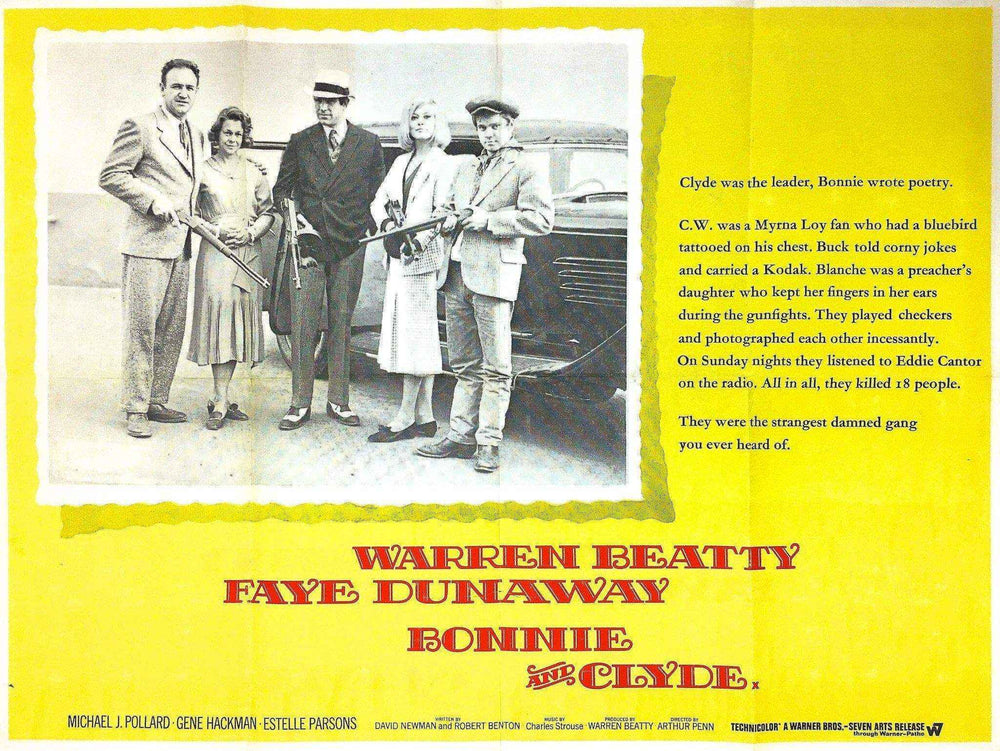 Bonnie and Clyde Original Vintage Movie Poster