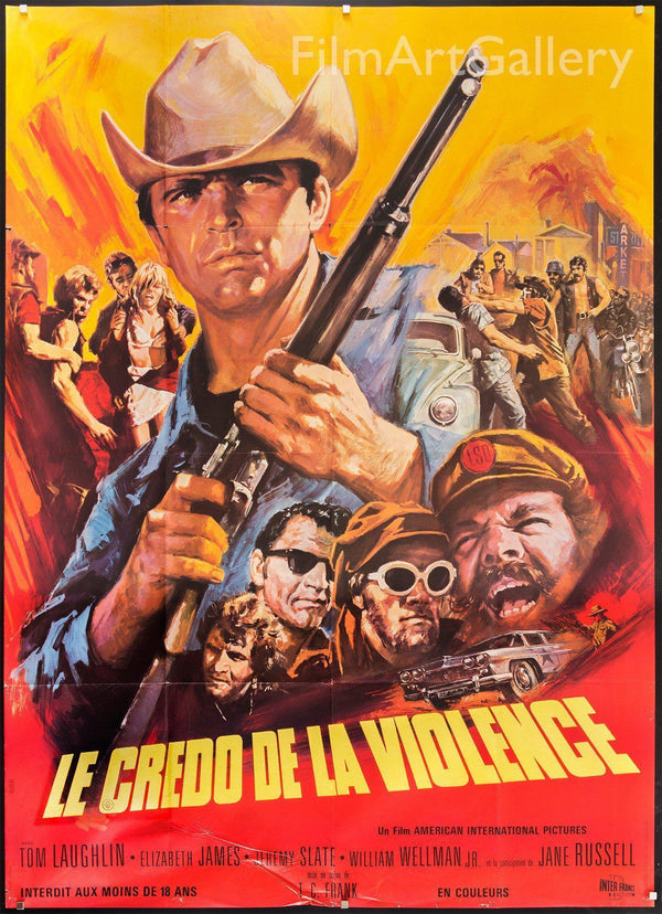 Born Losers Movie Poster 1967 French 1 panel (47x63)