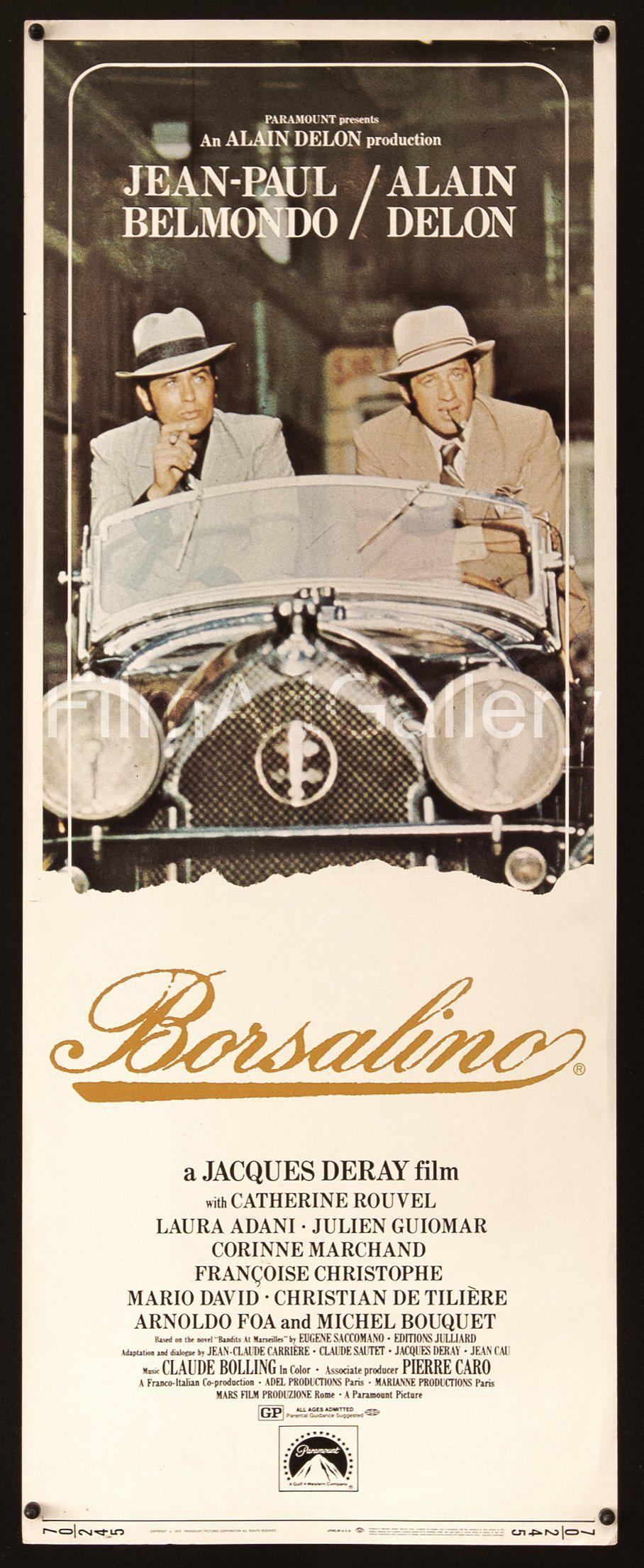 Borsalino Insert (14x36) Original Vintage Movie Poster