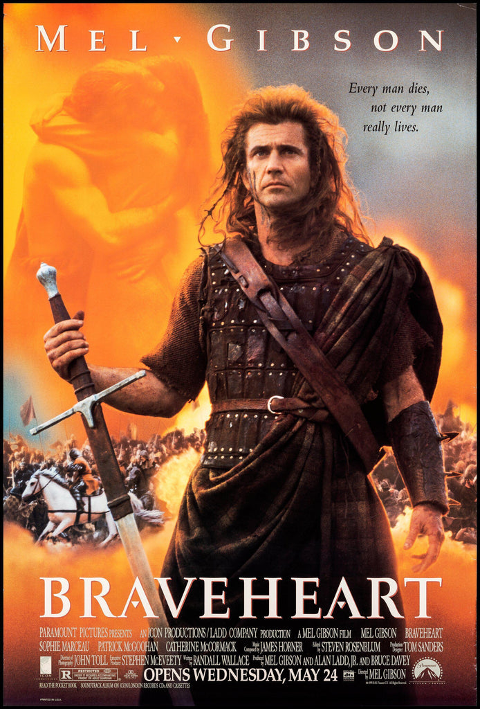 Braveheart 1 Sheet (27x41) Original Vintage Movie Poster
