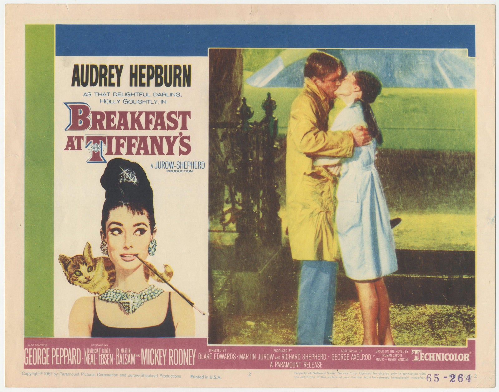 Breakfast at Tiffany's Original Vintage Movie Poster