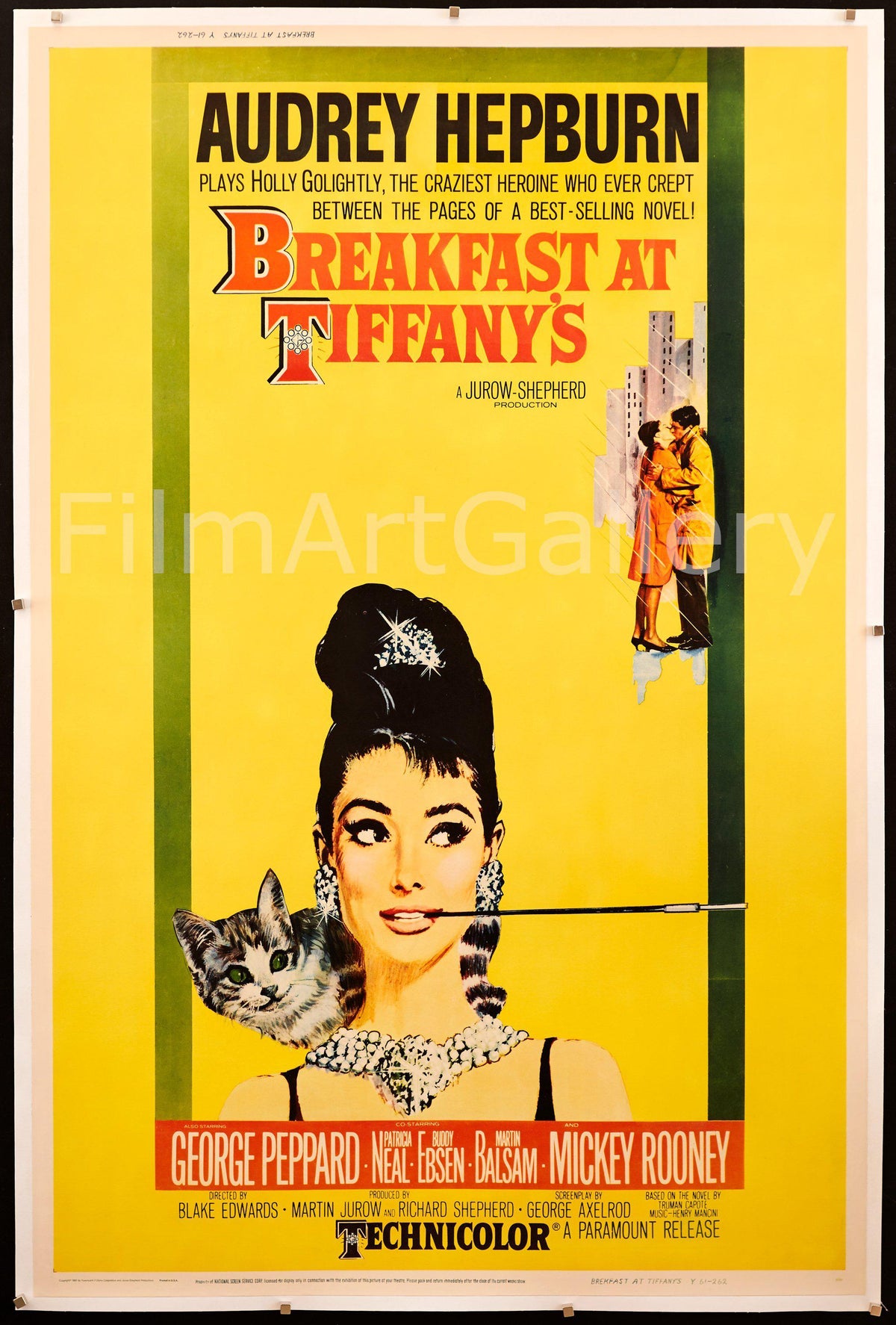 Breakfast at Tiffany&#39;s Original Vintage Movie Poster