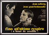 Breathless (A Bout De Souffle) Italian Photobusta (18x26) Original Vintage Movie Poster