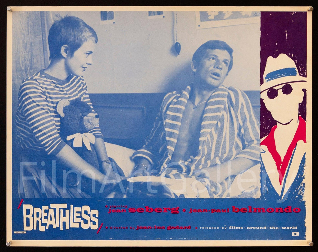 Breathless (A Bout De Souffle) Lobby Card (11x14) Original Vintage Movie Poster