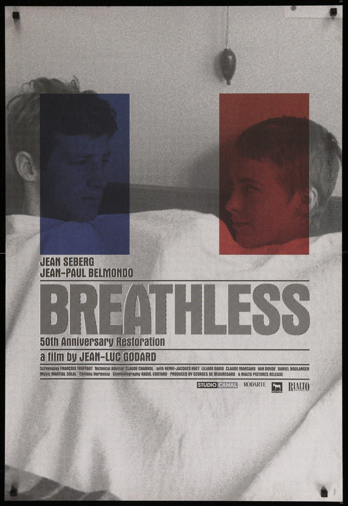Breathless (A Bout De Souffle) Original Vintage Movie Poster